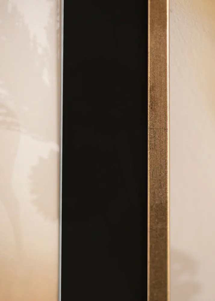 Ram Galant Guld 30x40 cm - Passepartout Svart 21x29,7 cm (A4)
