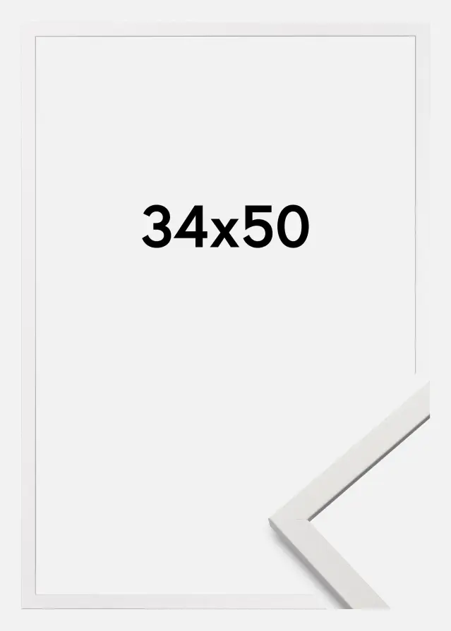 Ram Edsbyn Akrylglas Vit 34x50 cm