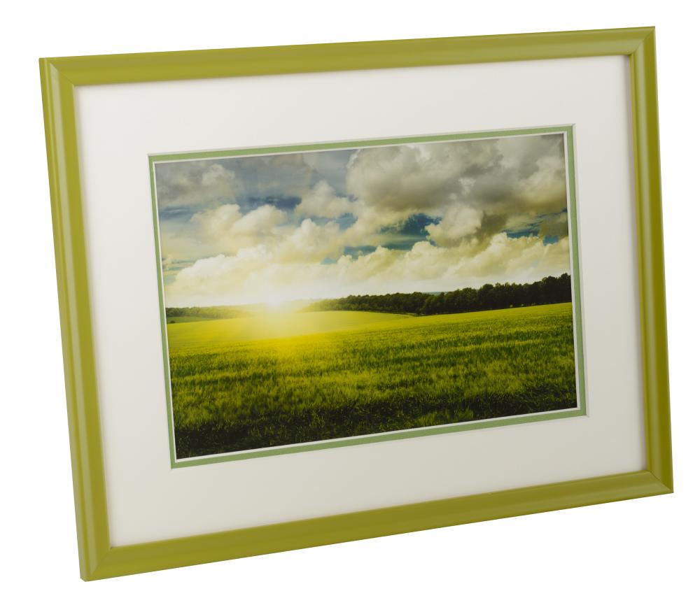 Passepartout två lager - Vit/Grön