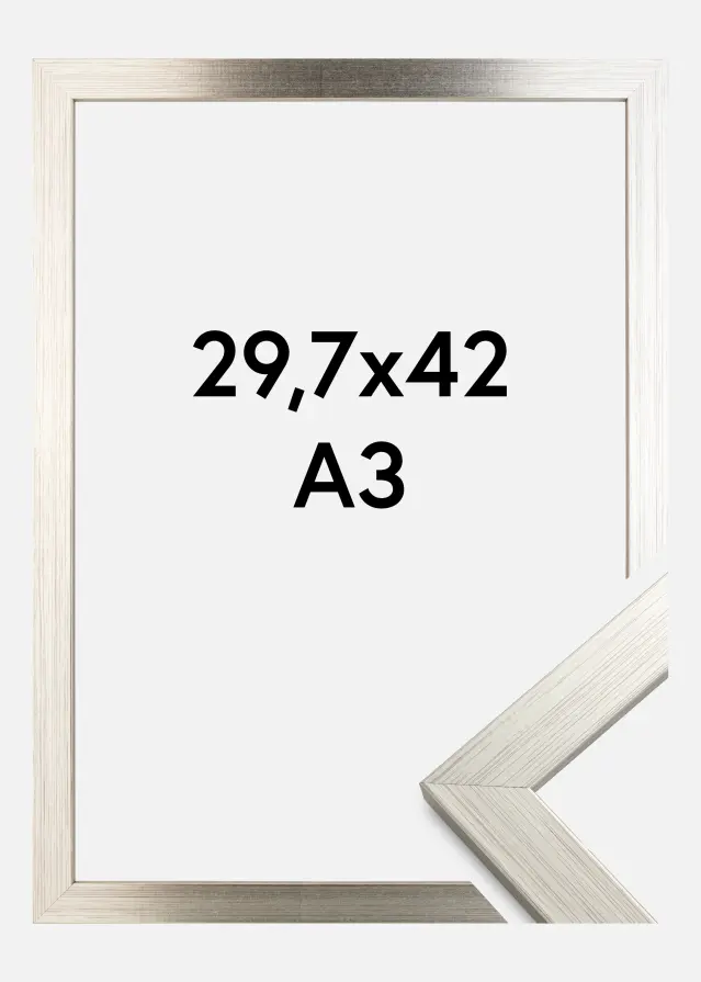 Ram Silver Wood Akrylglas 29,7x42 cm (A3)