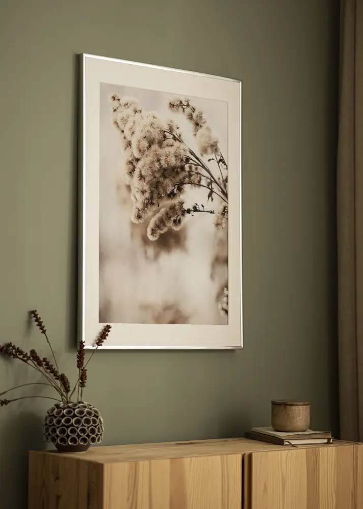 Ram Aluminium Blank Silver 30x40 cm - Passepartout Vit 21x29,7 cm (A4)
