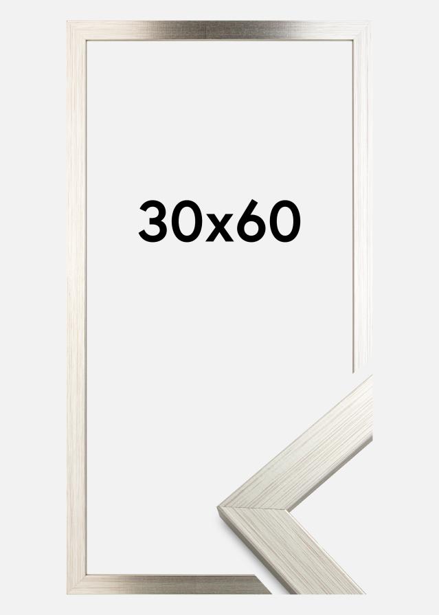 Ram Silver Wood Akrylglas 30x60 cm
