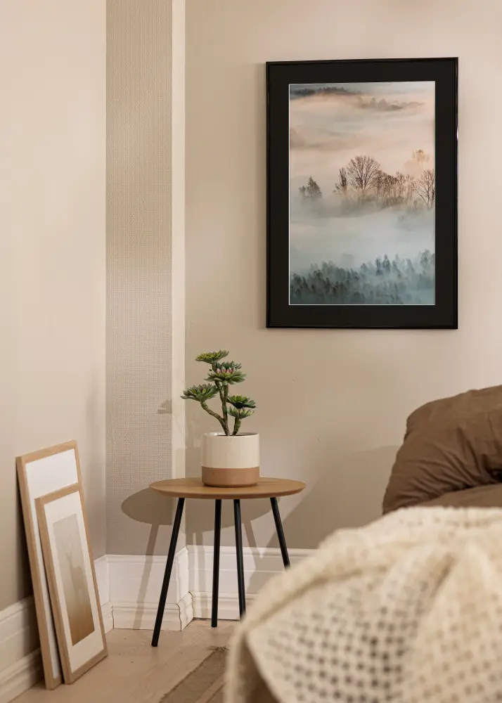 Ram New Lifestyle Svart 42x59,4 cm (A2) - Passepartout Svart 25x38 cm