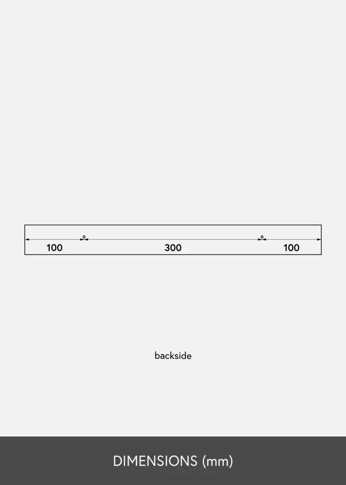 Tavelhylla Vit 50 cm