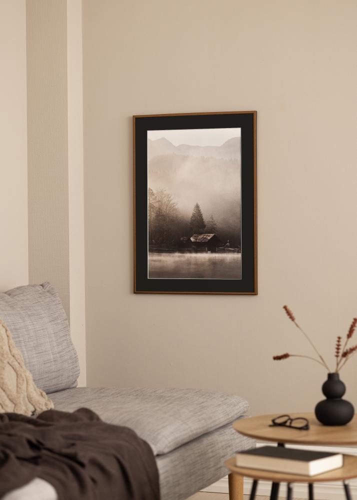 Ram New Lifestyle Brons 50x70 cm - Passepartout Svart 33x56 cm