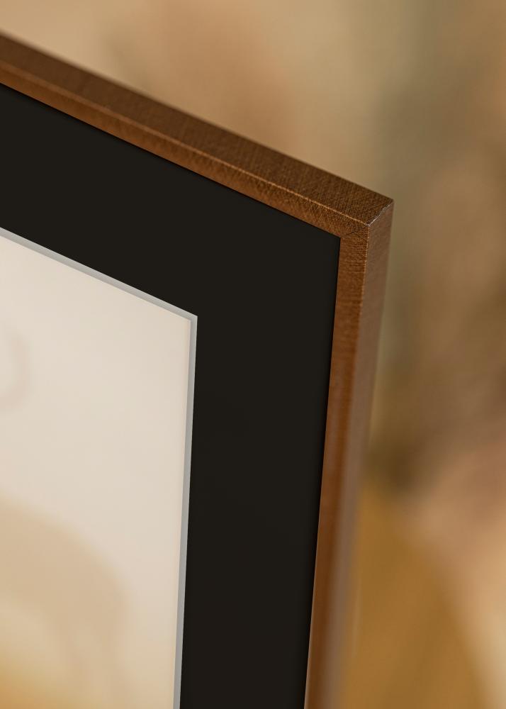 Ram New Lifestyle Brons 50x70 cm - Passepartout Svart 33x56 cm