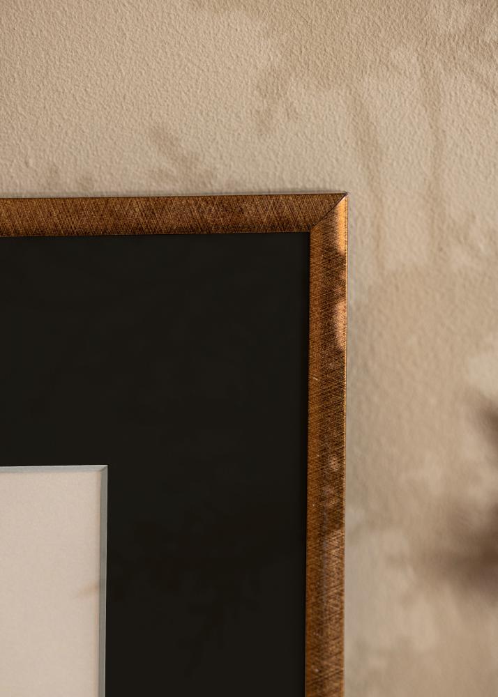 Ram New Lifestyle Brons 50x70 cm - Passepartout Svart 33x56 cm