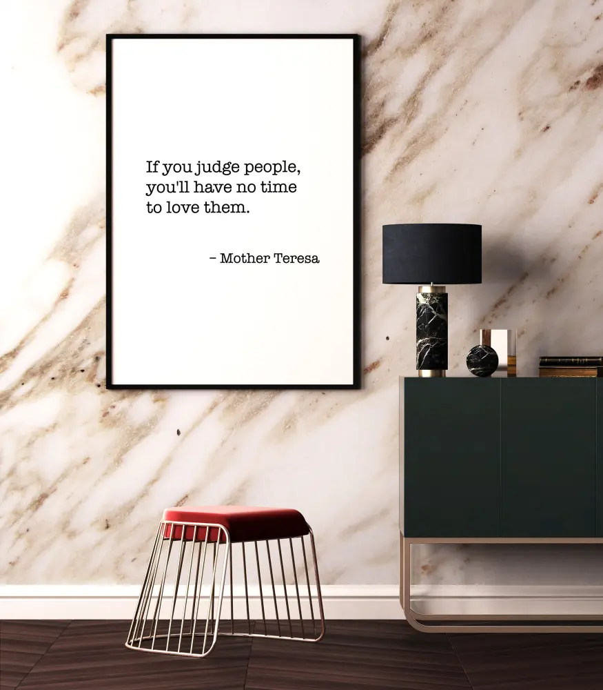 Moder Teresa Citat Poster
