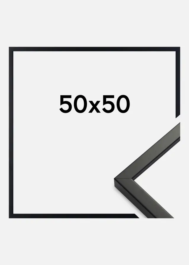 Ram Exklusiv Svart 50x50 cm