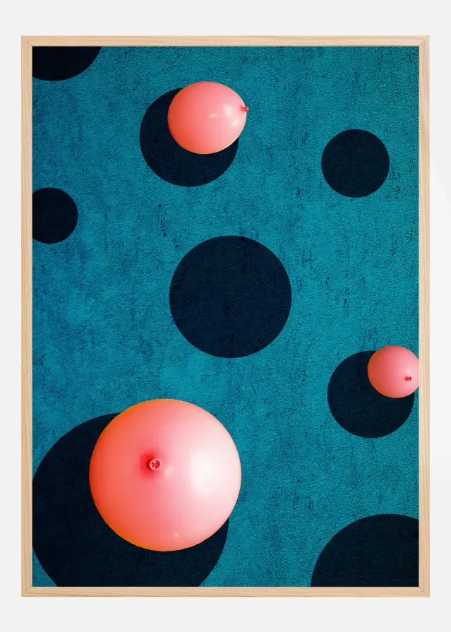 Three balloons Poster