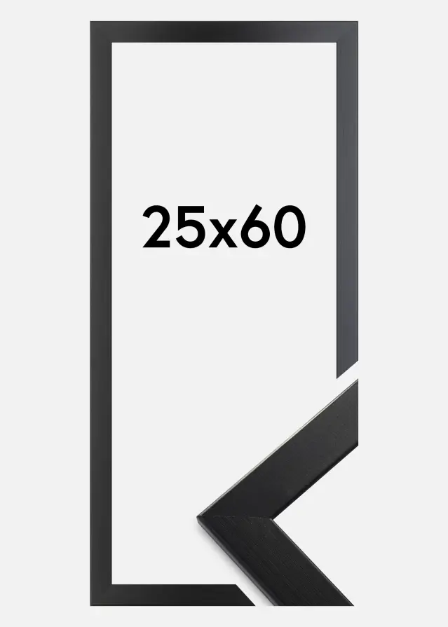 Ram Trendline Akrylglas Svart 25x60 cm