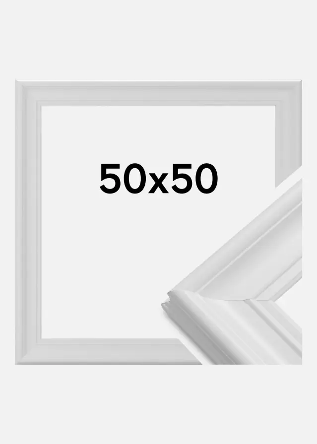 Ram Mora Premium Akrylglas Vit 50x50 cm