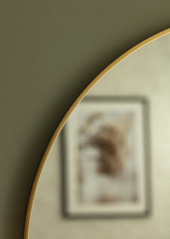 Spegel Modern Guld 80 cm Ø