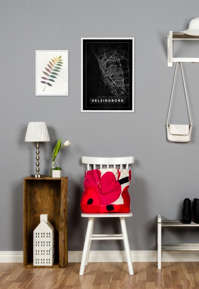 Karta - Helsingborg - Svart Poster
