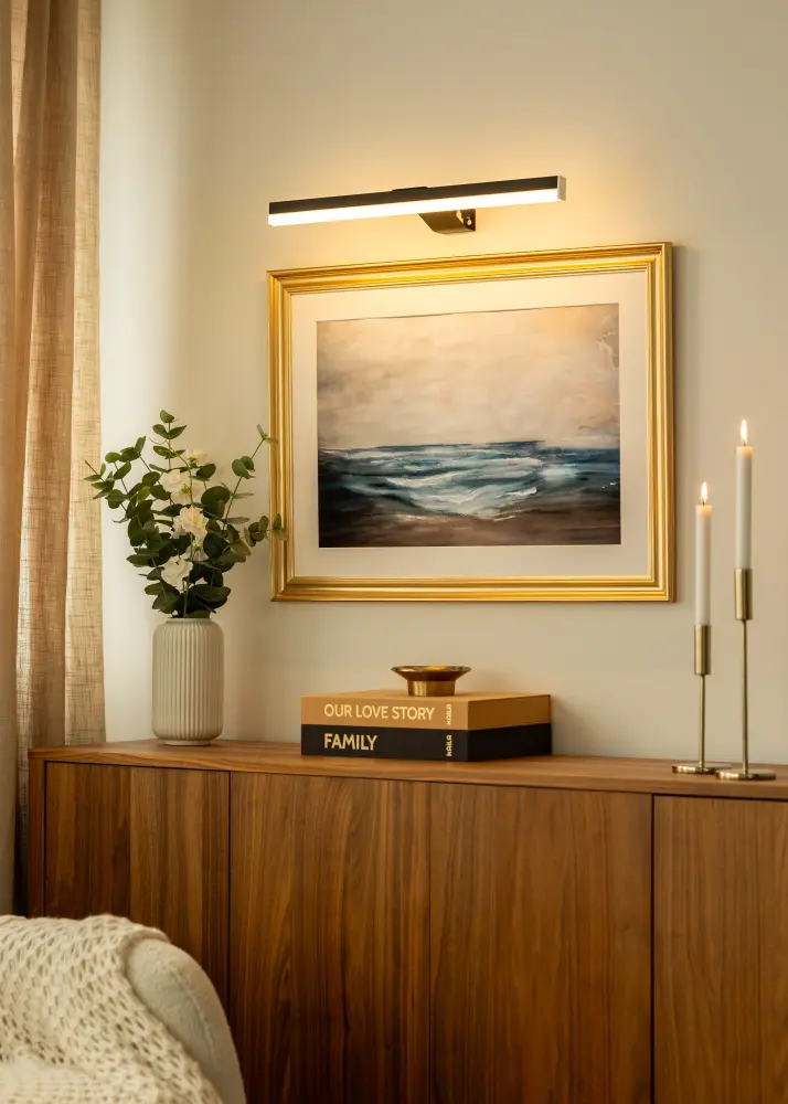 KAILA Glow Batteridriven Tavelbelysning 55 cm - Svart