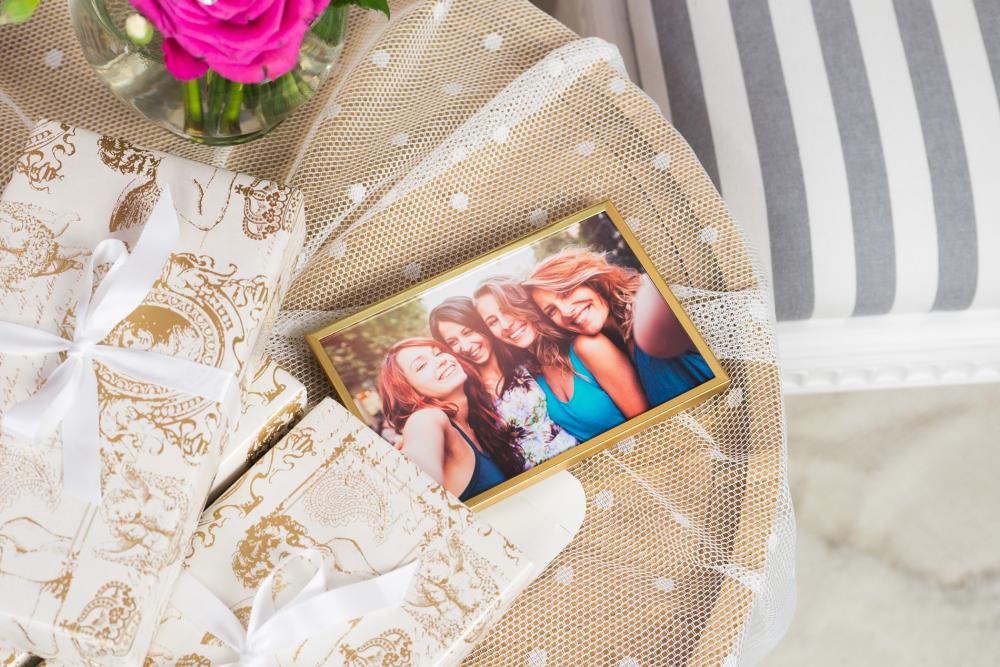 Ram Slät Metall Guld 10x15 cm