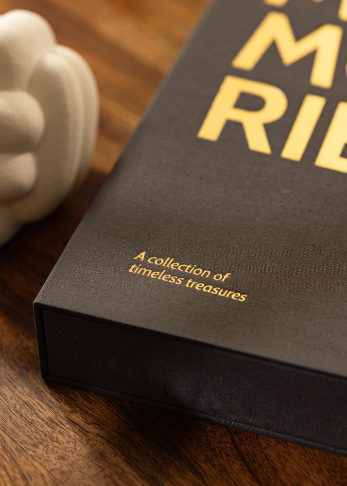 KAILA MEMORIES Black - Coffee Table Photo Album (60 Svarta Sidor / 30 Blad)