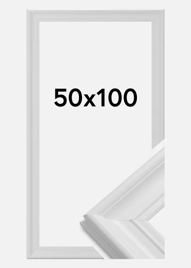 Ram Mora Premium Vit 50x100 cm