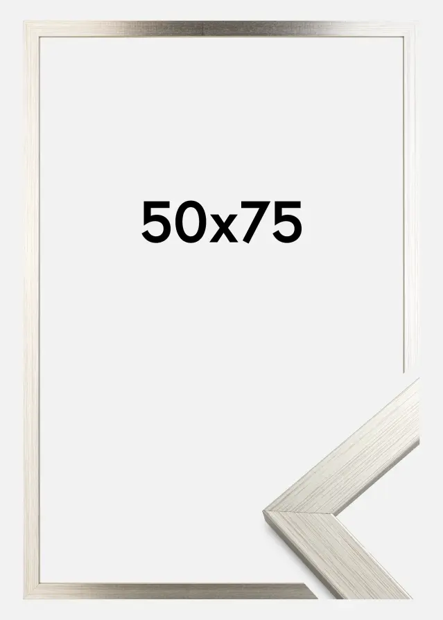 Ram Silver Wood Akrylglas 50x75 cm