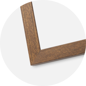 Ram Stilren Warm Brown 70x100 cm - Passepartout Vit 24x36 inches