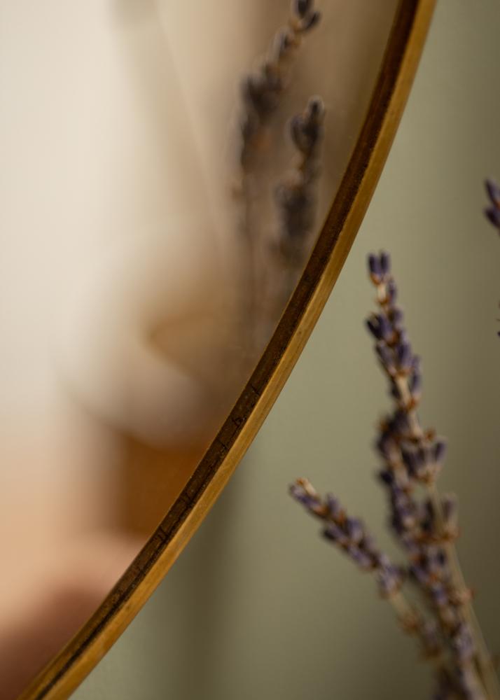 Spegel House Doctor The Loop Mässing 32 cm Ø