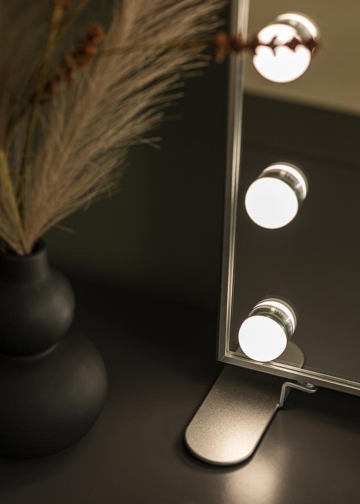 KAILA Sminkspegel Hollywood 14 Silver 60x50 cm