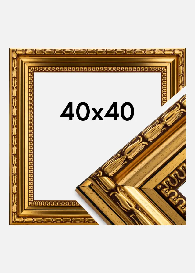 Ram Birka Premium Guld 40x40 cm