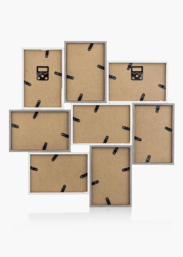 Modern Living Collageram Vit/Grå - 8 bilder