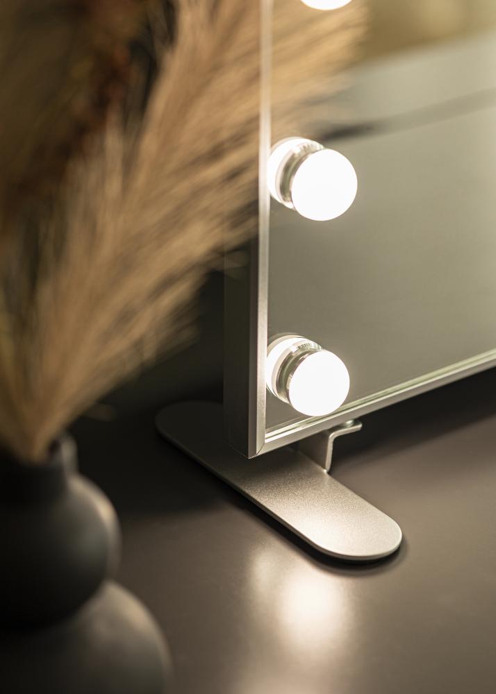 KAILA Sminkspegel Hollywood 14 Silver 60x50 cm