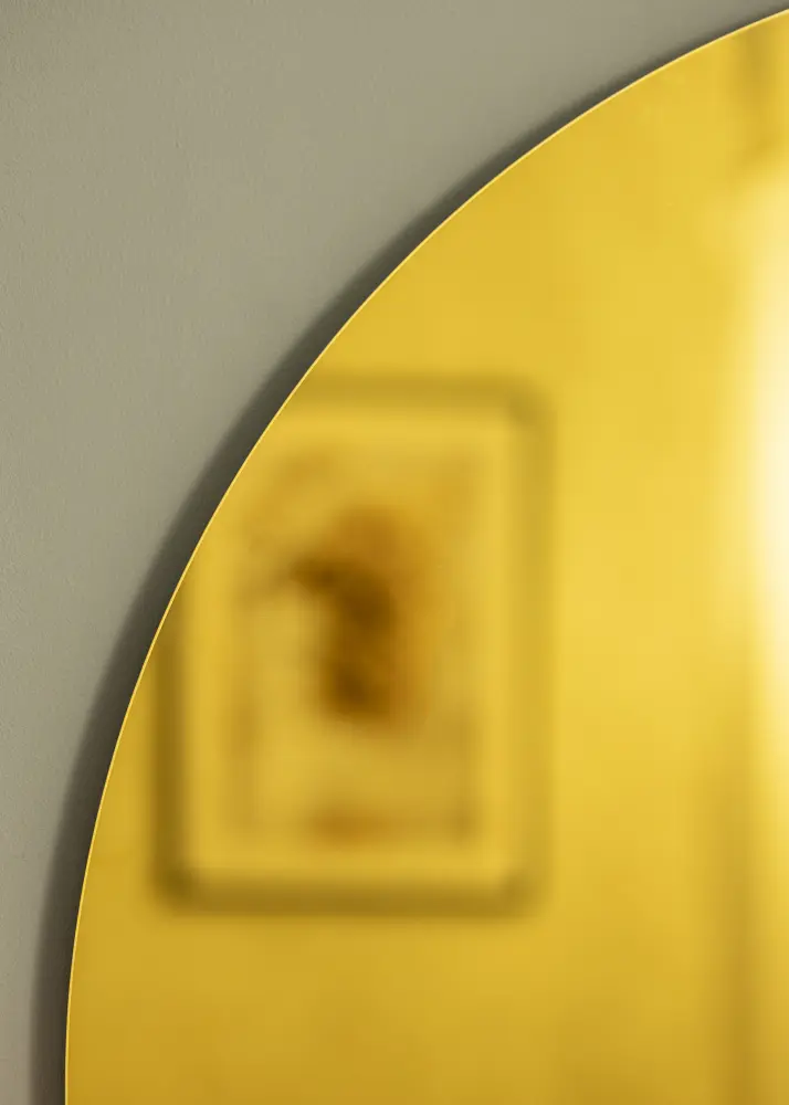 Spegel Rich Yellow 80 cm Ø