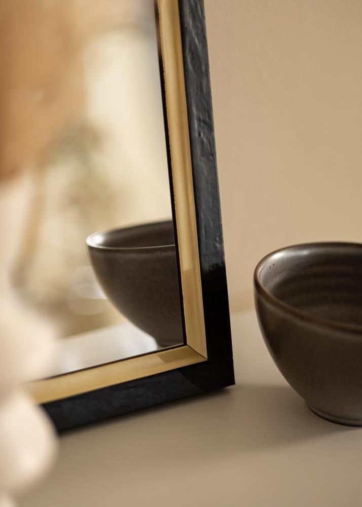 Spegel Leonie Svart - Egna mått