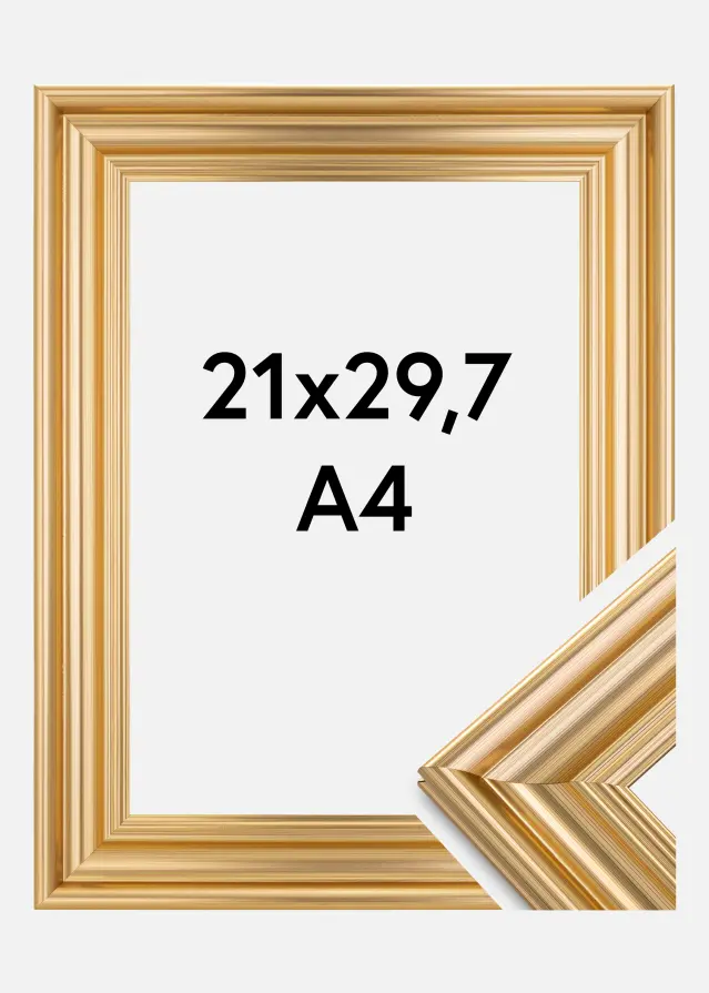 Ram Charleston Guld 21x29,7 cm (A4)