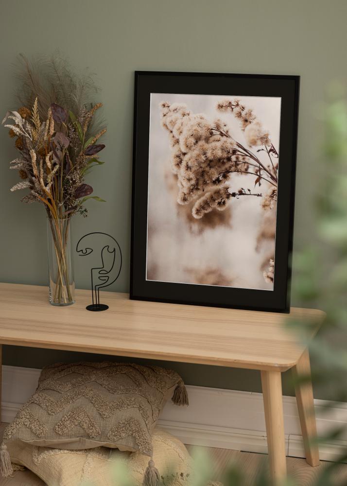 Ram Galant Svart 40x50 cm - Passepartout Svart 12x16 inches