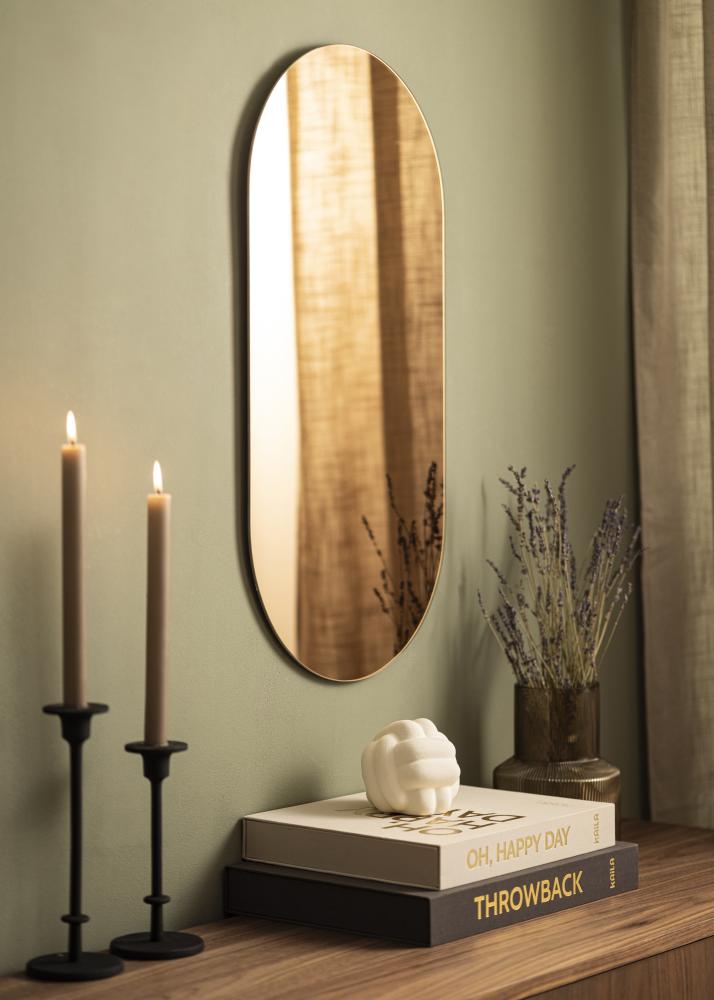 KAILA Spegel Oval Rose Gold 35x70 cm