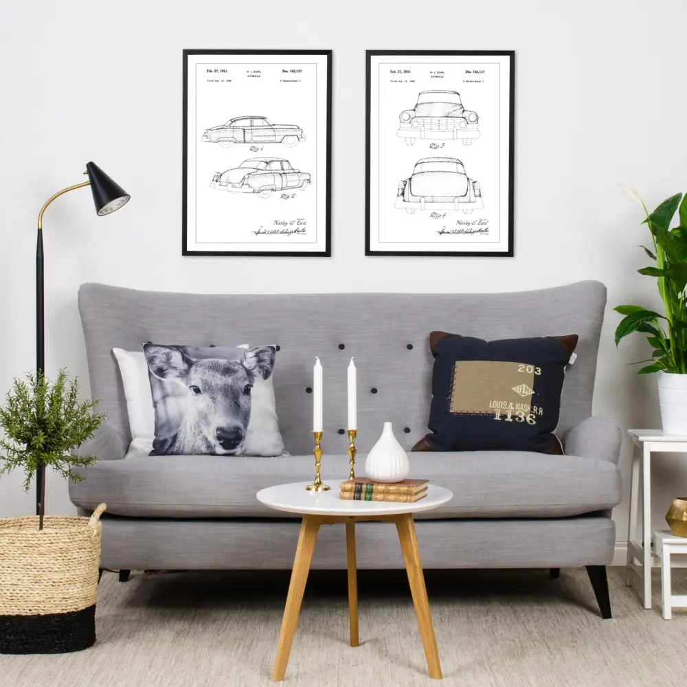 Patentritning - Cadillac I Poster