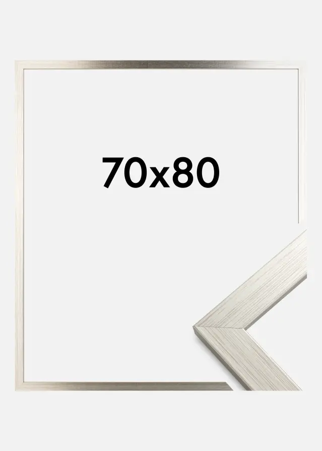 Ram Silver Wood Akrylglas 70x80 cm