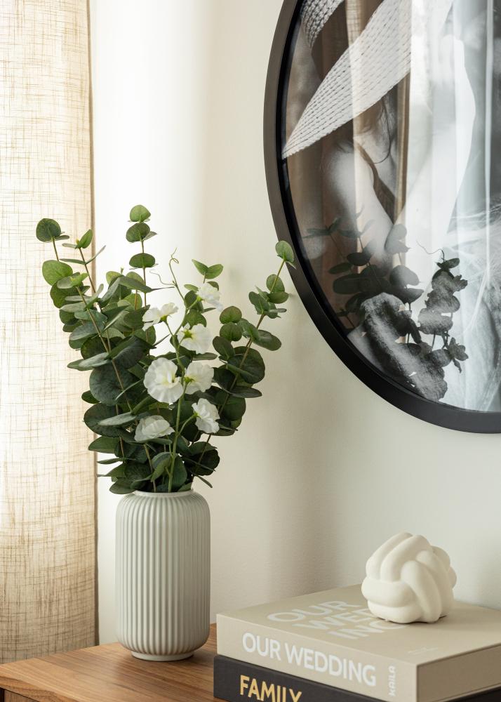 Rund Ram Akrylglas Svart 70 cm Ø