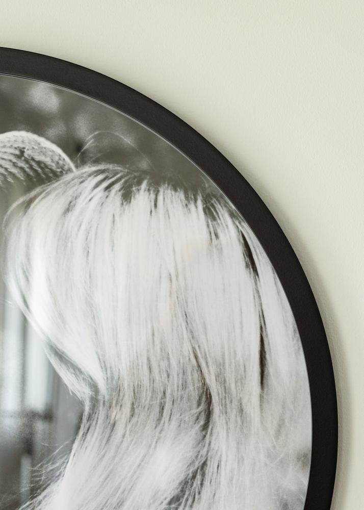 Rund Ram Akrylglas Svart 70 cm Ø