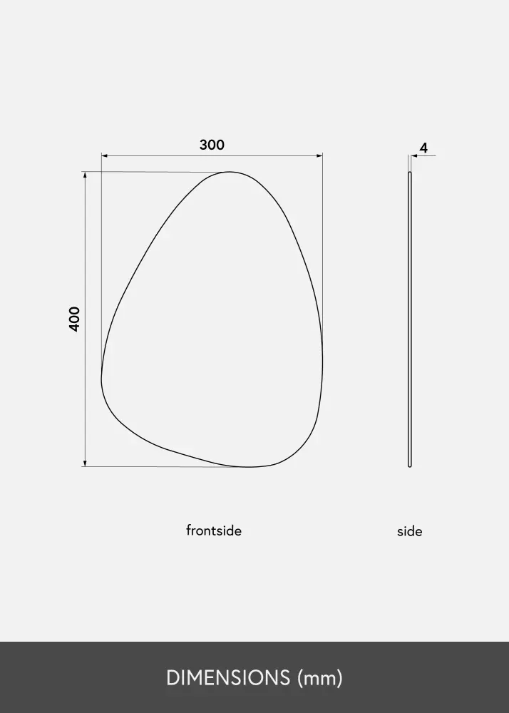 KAILA Spegel Shape I 30x40 cm