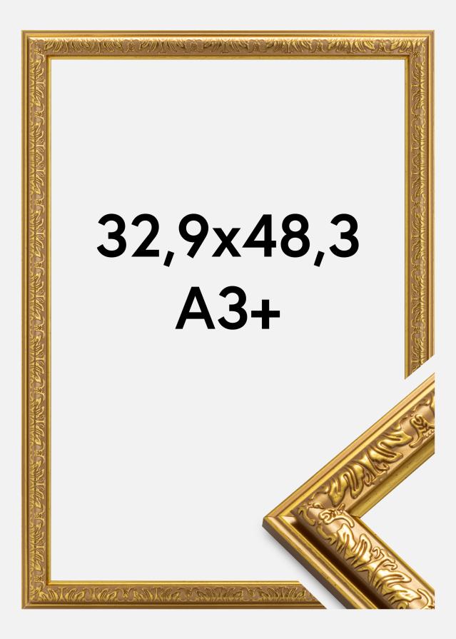 Ram Nostalgia Akrylglas Guld 32,9x48,3 cm (A3+)