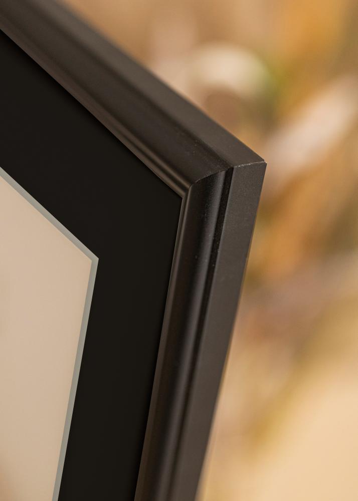 Ram Siljan Svart 60x60 cm - Passepartout Svart 50x50 cm
