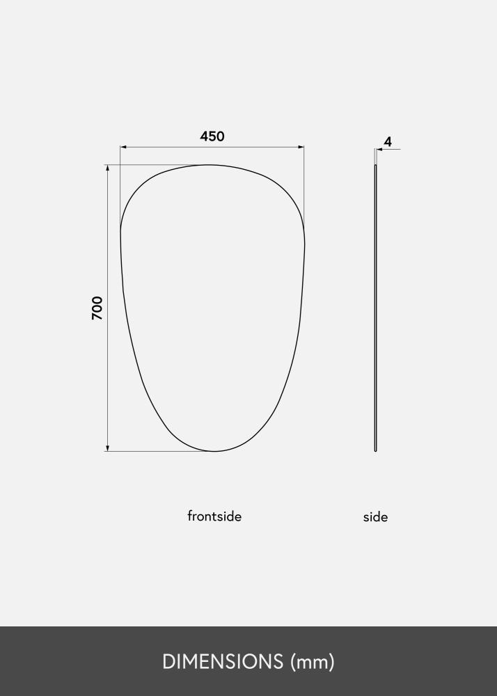 KAILA Spegel Shape II Rose Gold 45x70 cm