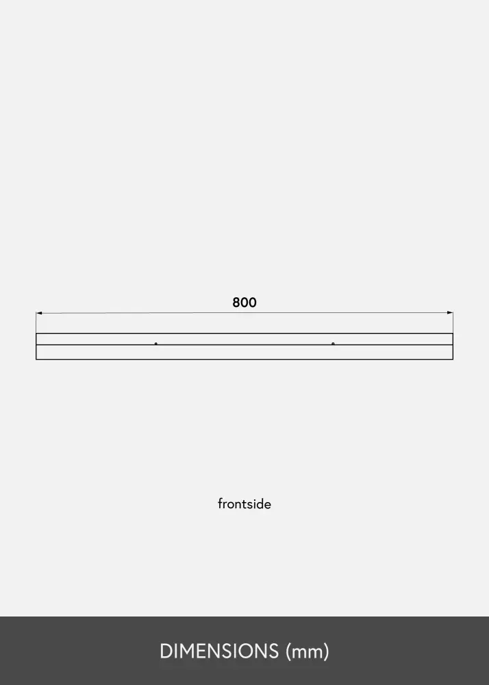 Tavelhylla Ek 80 cm