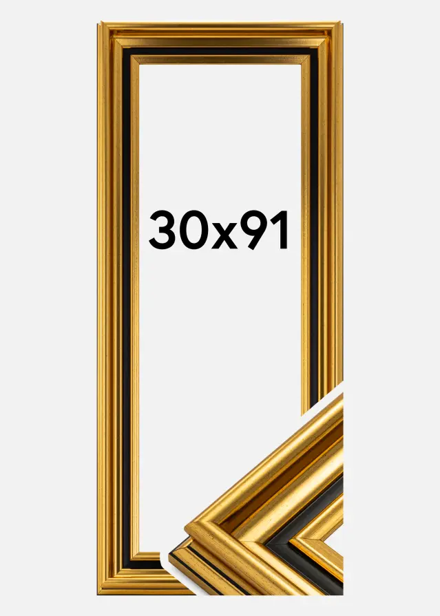 Ram Gysinge Premium Guld 30x91 cm