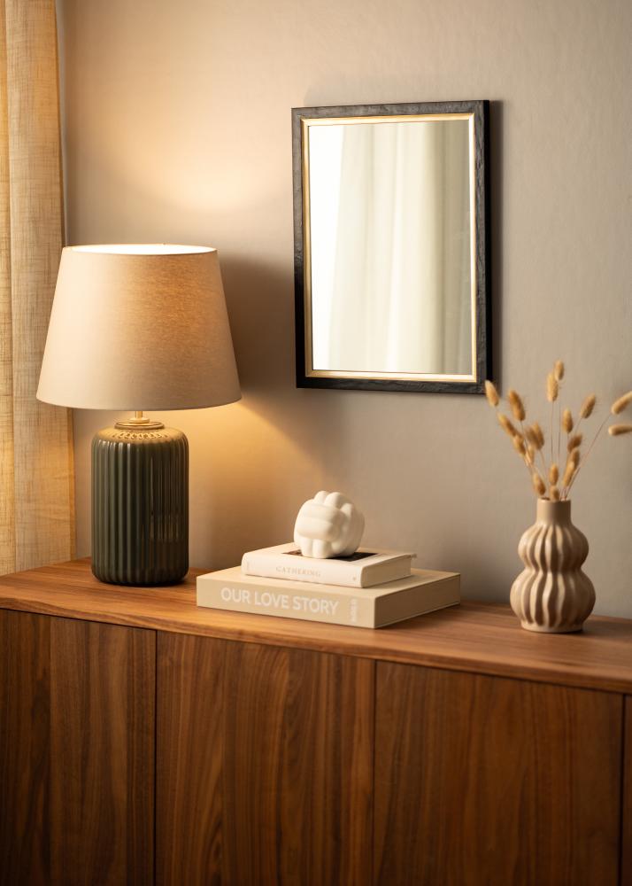 Spegel Leonie Svart - Egna mått