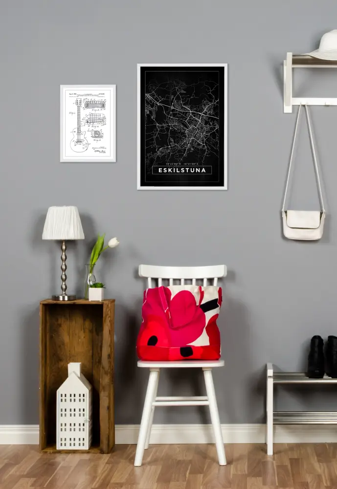 Patentritning - Elgitarr I Poster