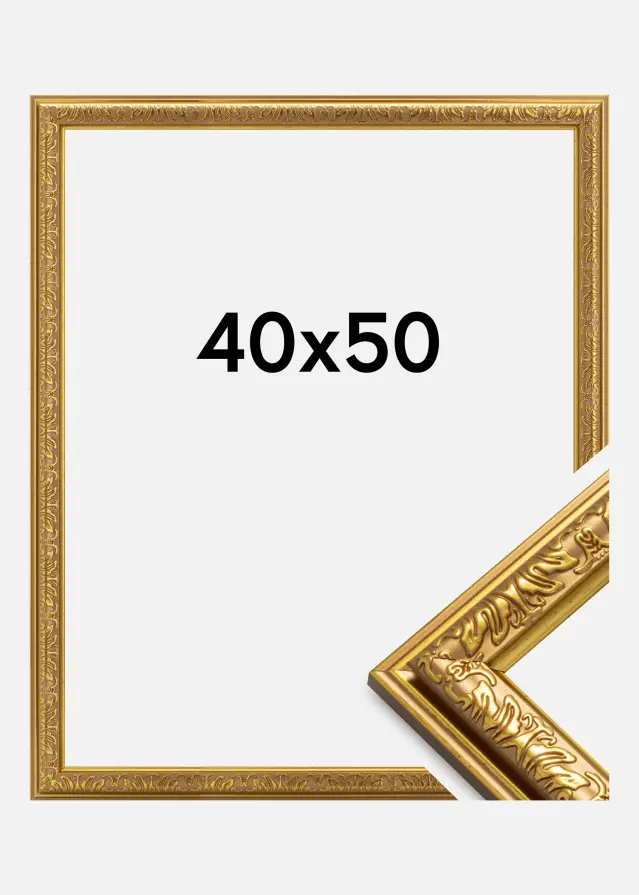 Ram Nostalgia Guld 40x50 cm
