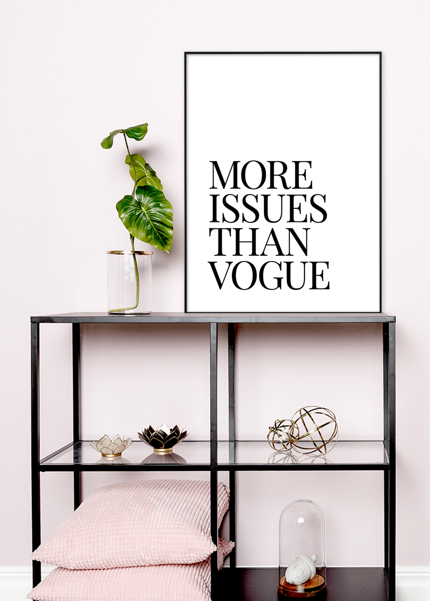 More Issues Than Vogue Poster