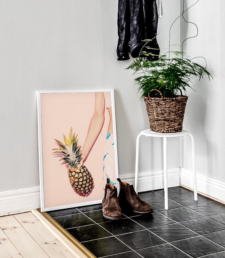 Pineapple Happy II - 50x70 cm Poster