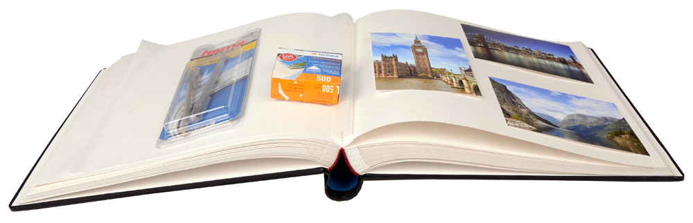 Fotoalbum Henzo Gran Cara - Svart - 31x33 cm (100 Vita sidor)